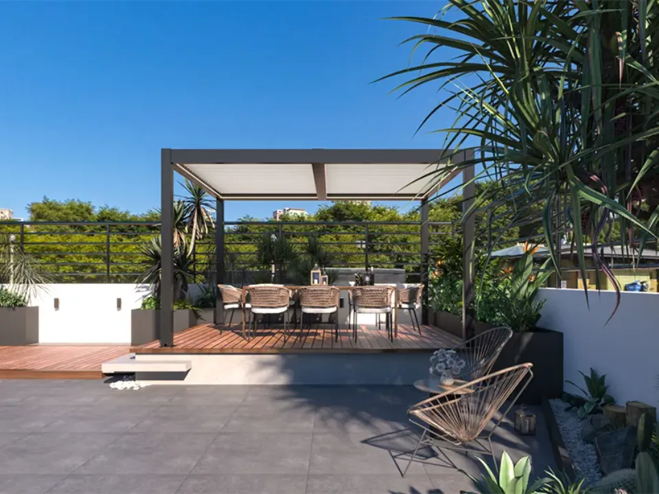 Eclipse 3 x 3m LED Motorised Pergola