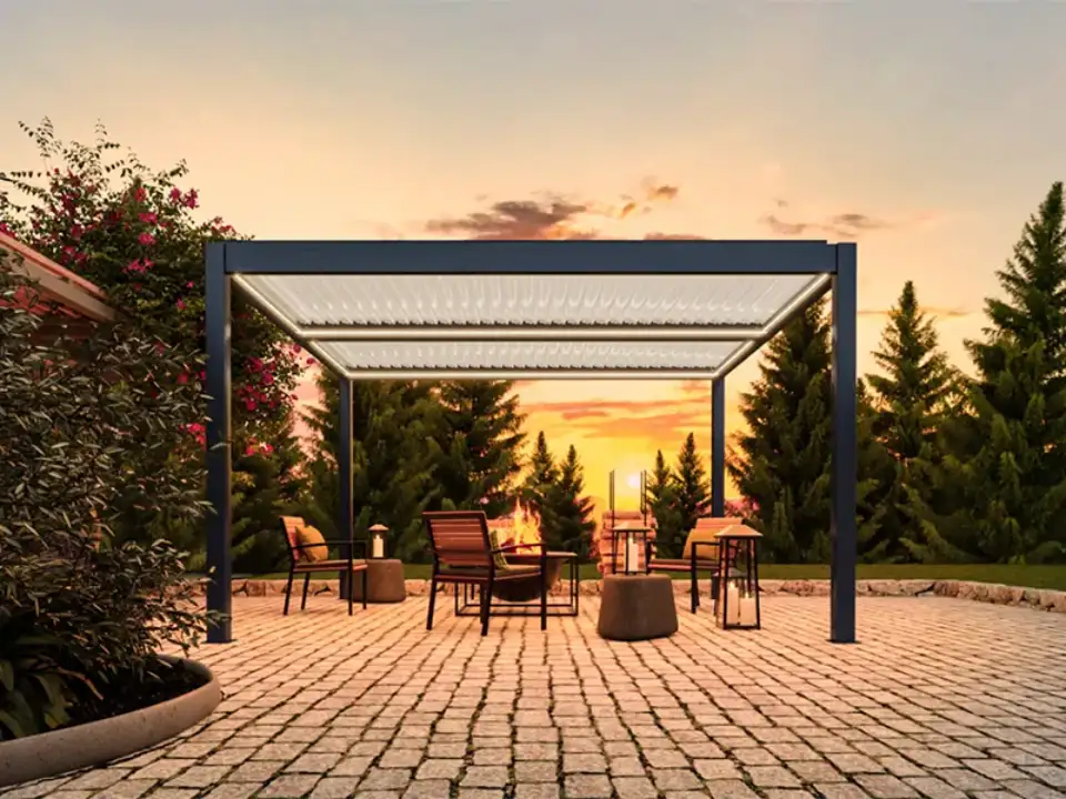 Eclipse 3 x 3m LED Motorised Pergola