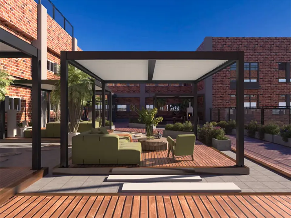 Eclipse 3 x 3m LED Motorised Pergola