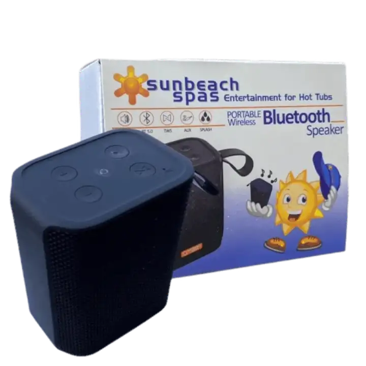 Splash Proof Portable Wireless Bluetooth Speaker (Black)